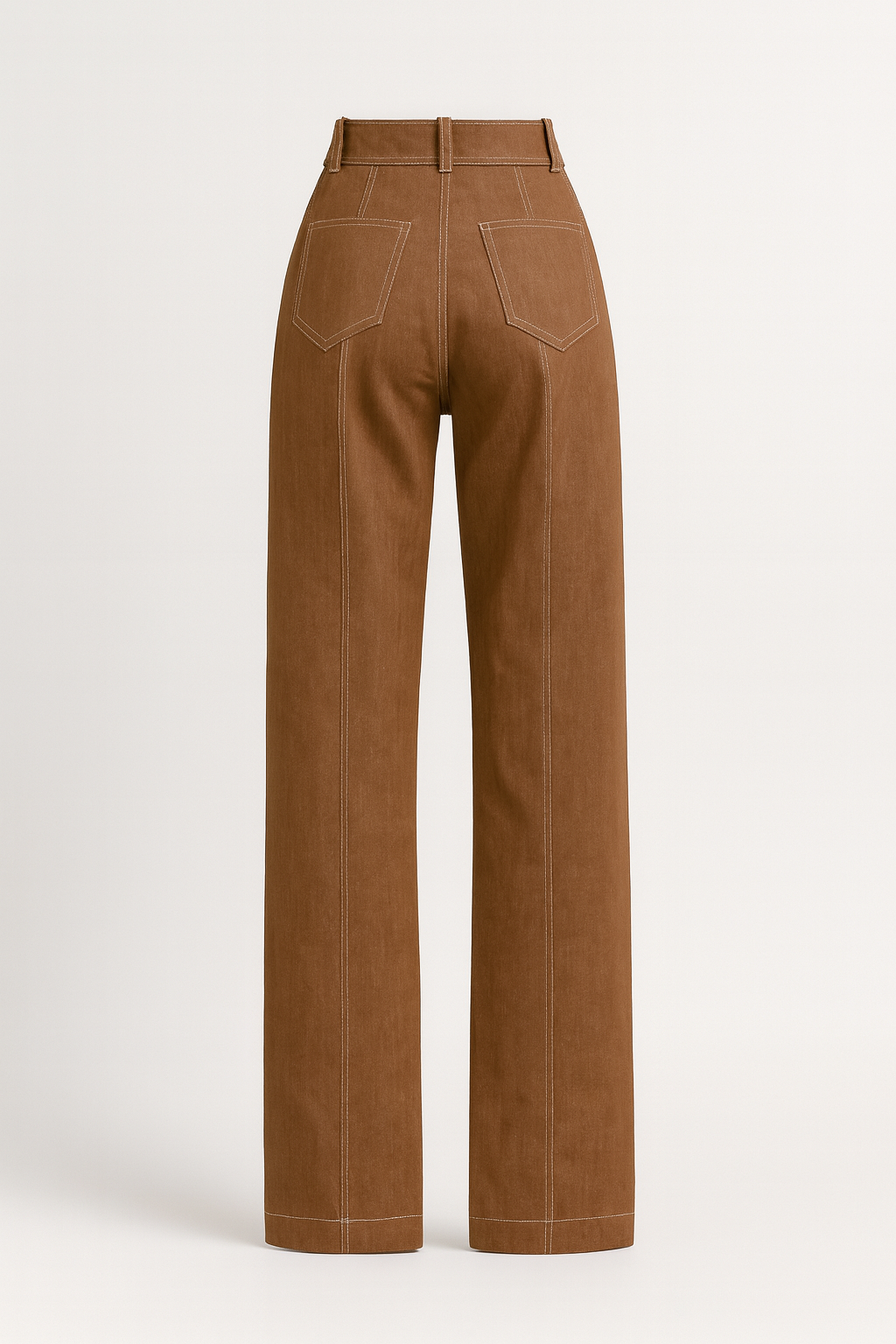 Cropped Jacket and High-Waist Elongated Trousers Set in Chic Design