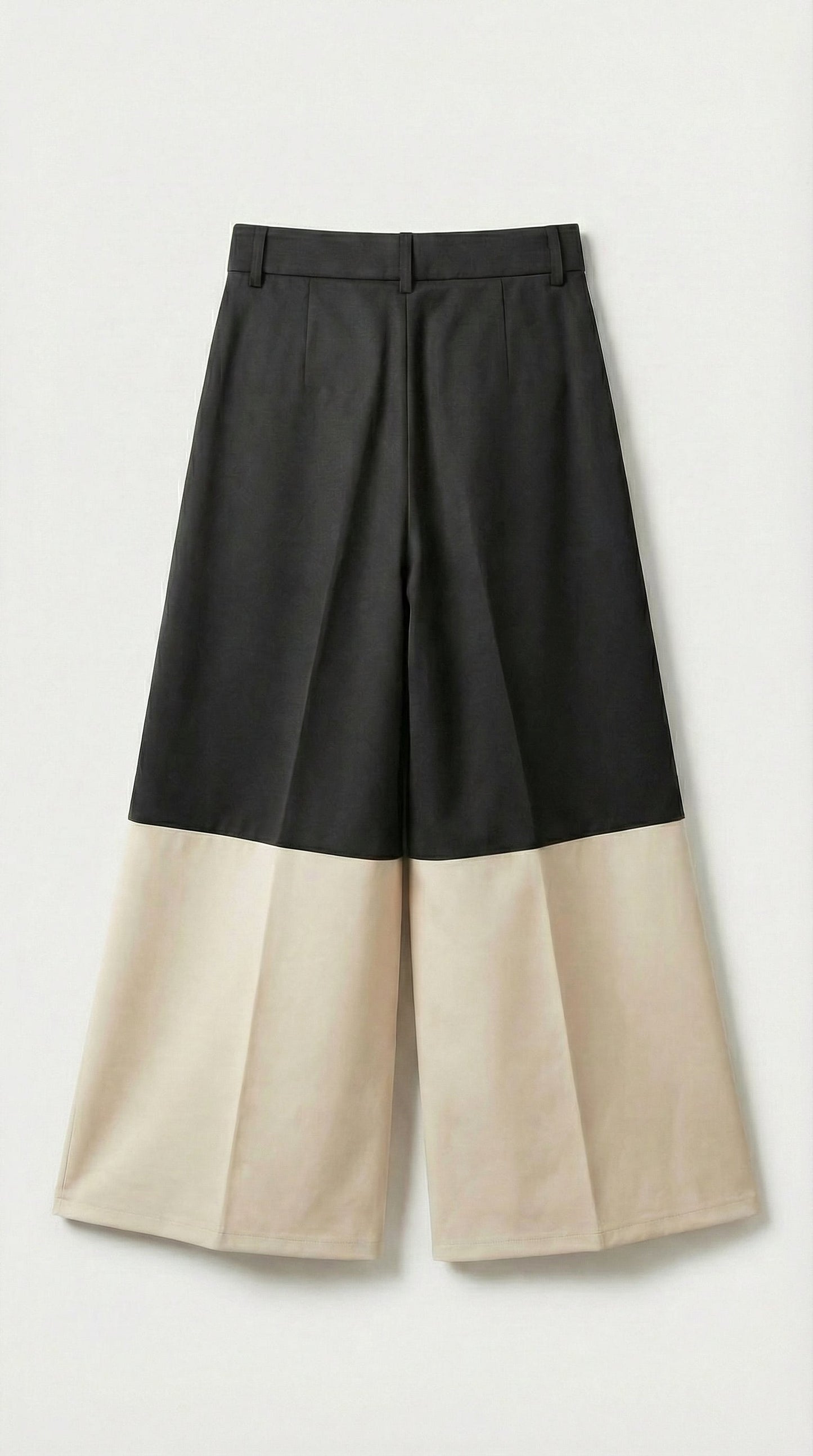 Wide Leg High-Waisted Casual Trousers