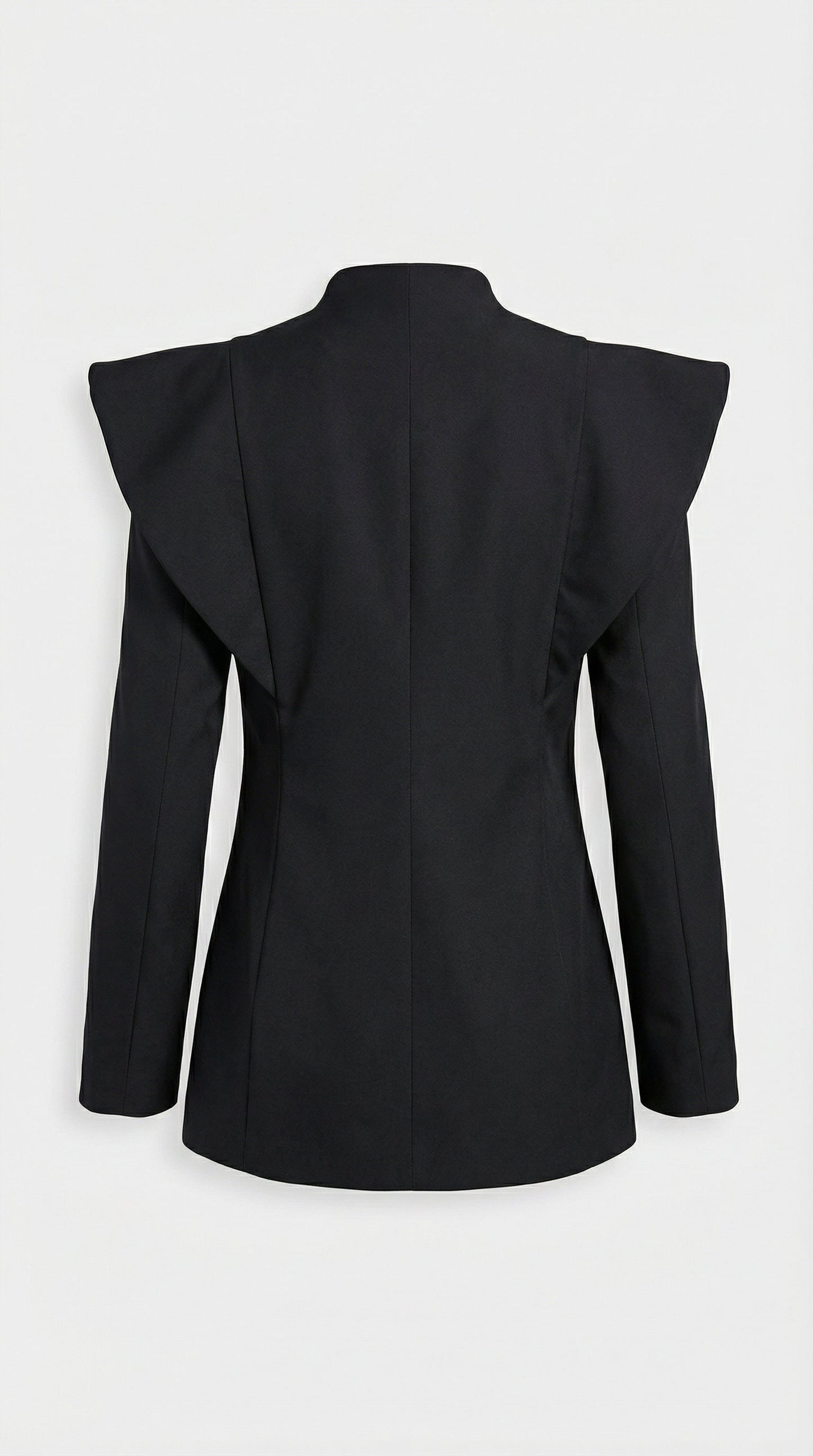 Avant-Garde Sculptural Cut-Out Blazer in Black
