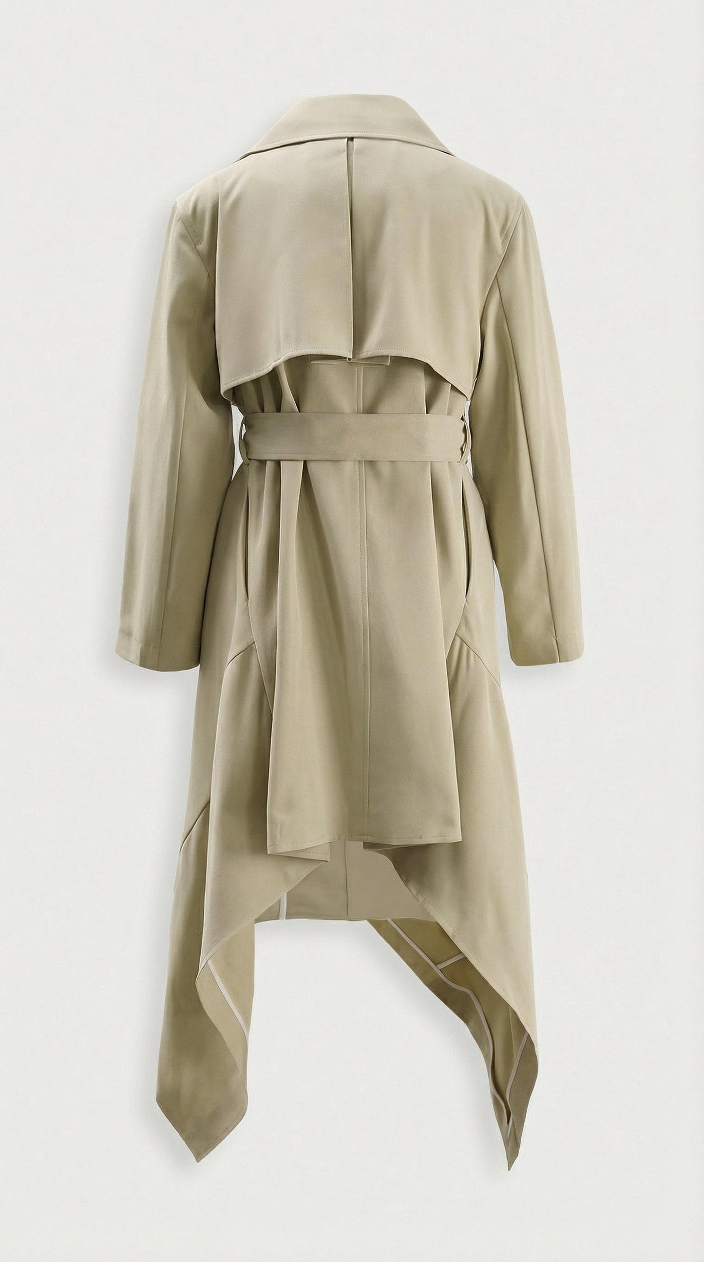 Deconstructed Avant-Garde Utility Trench Coat