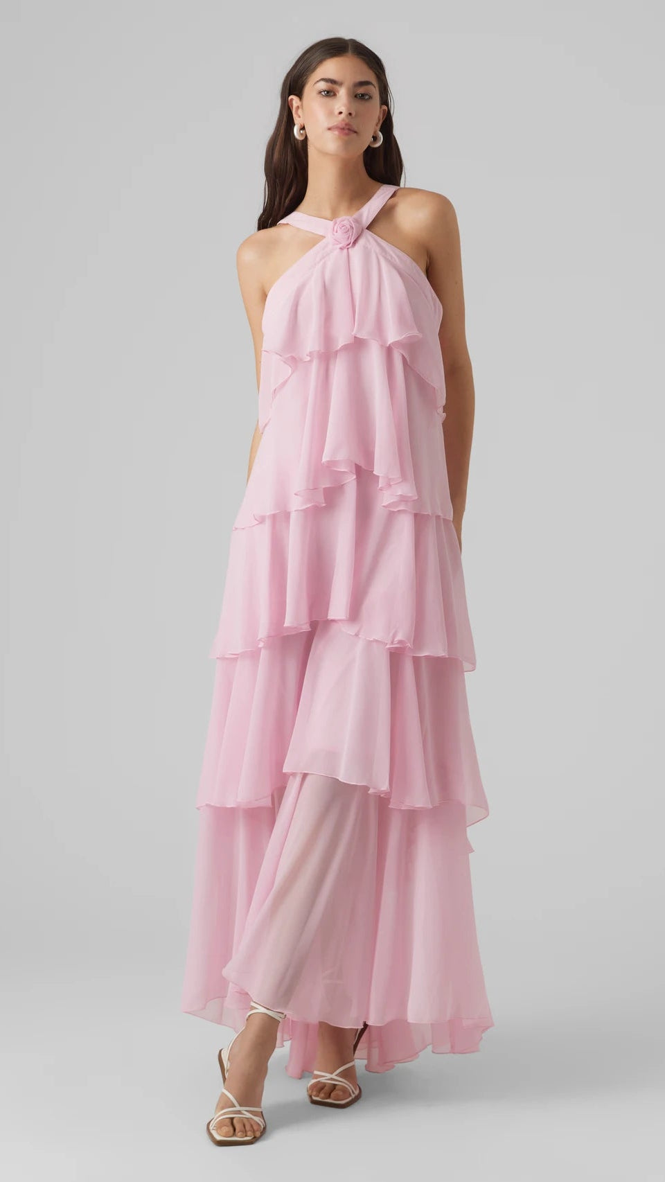 Elegant Floral Print Maxi Dress