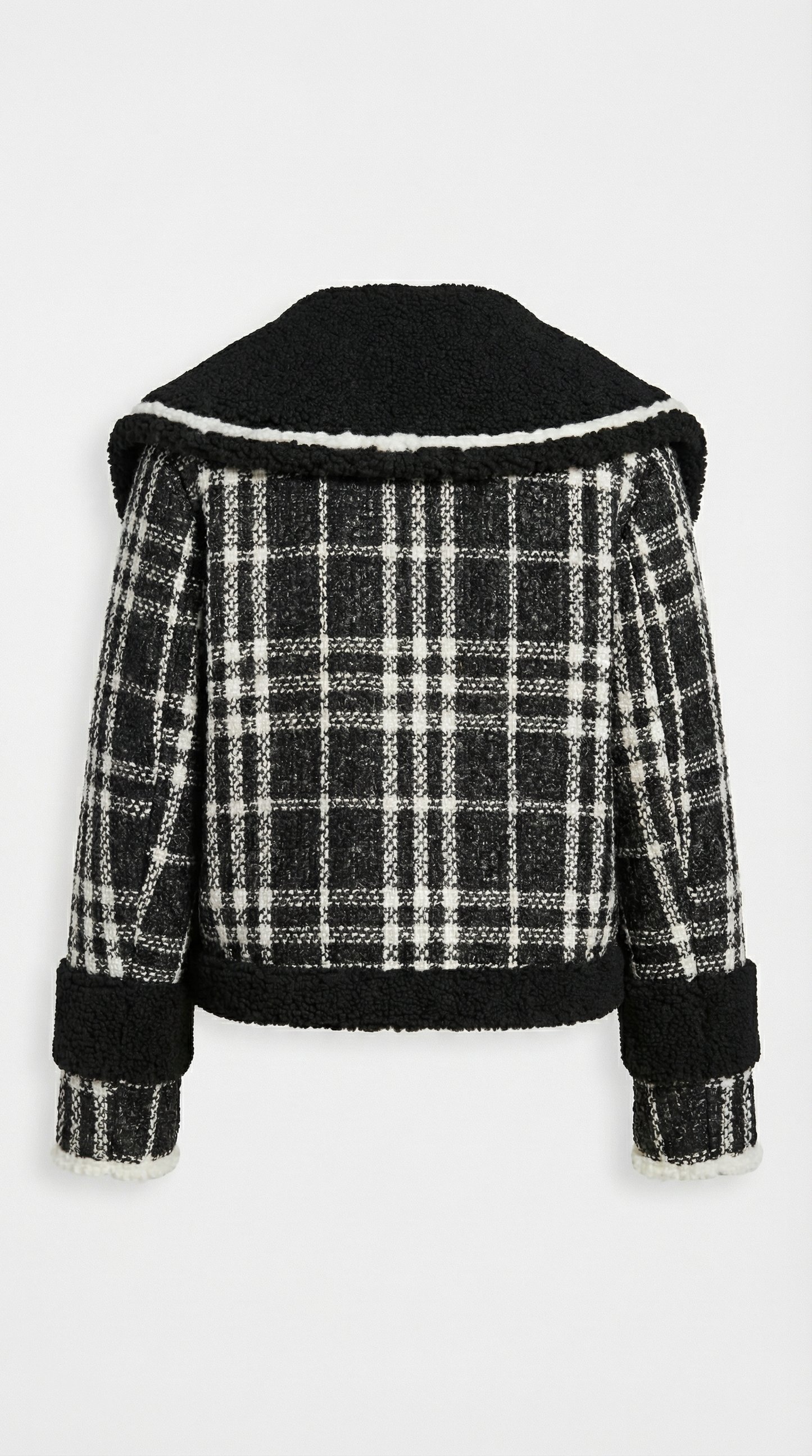 Tweed Jacket with Statement Collar