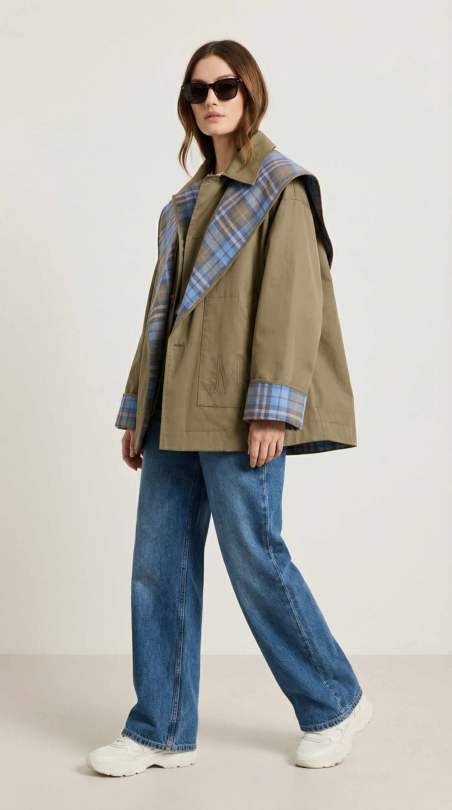 Reversible Double-Sided Lapel Collar Jacket