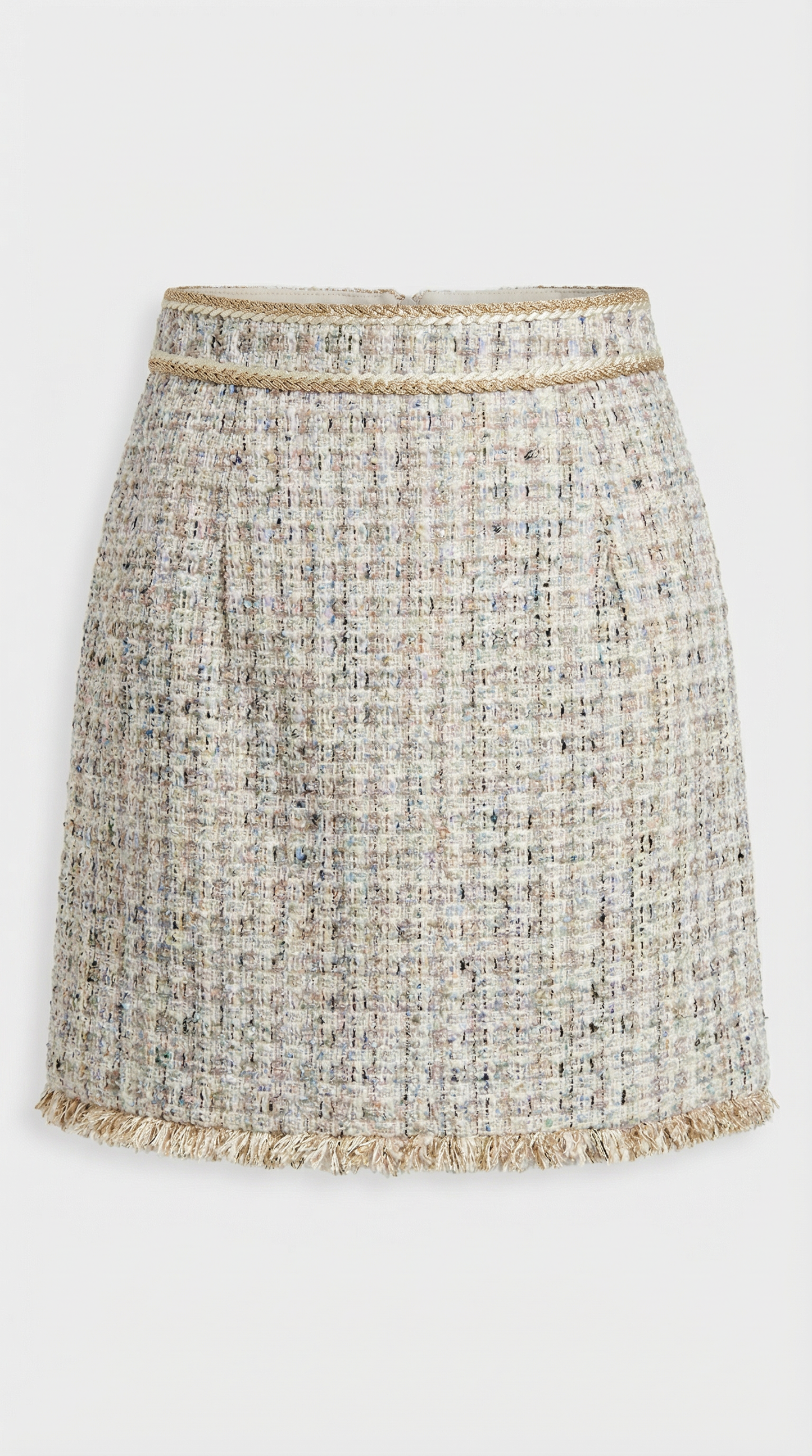 French-Inspired Tweed Skirt and Blazer Set