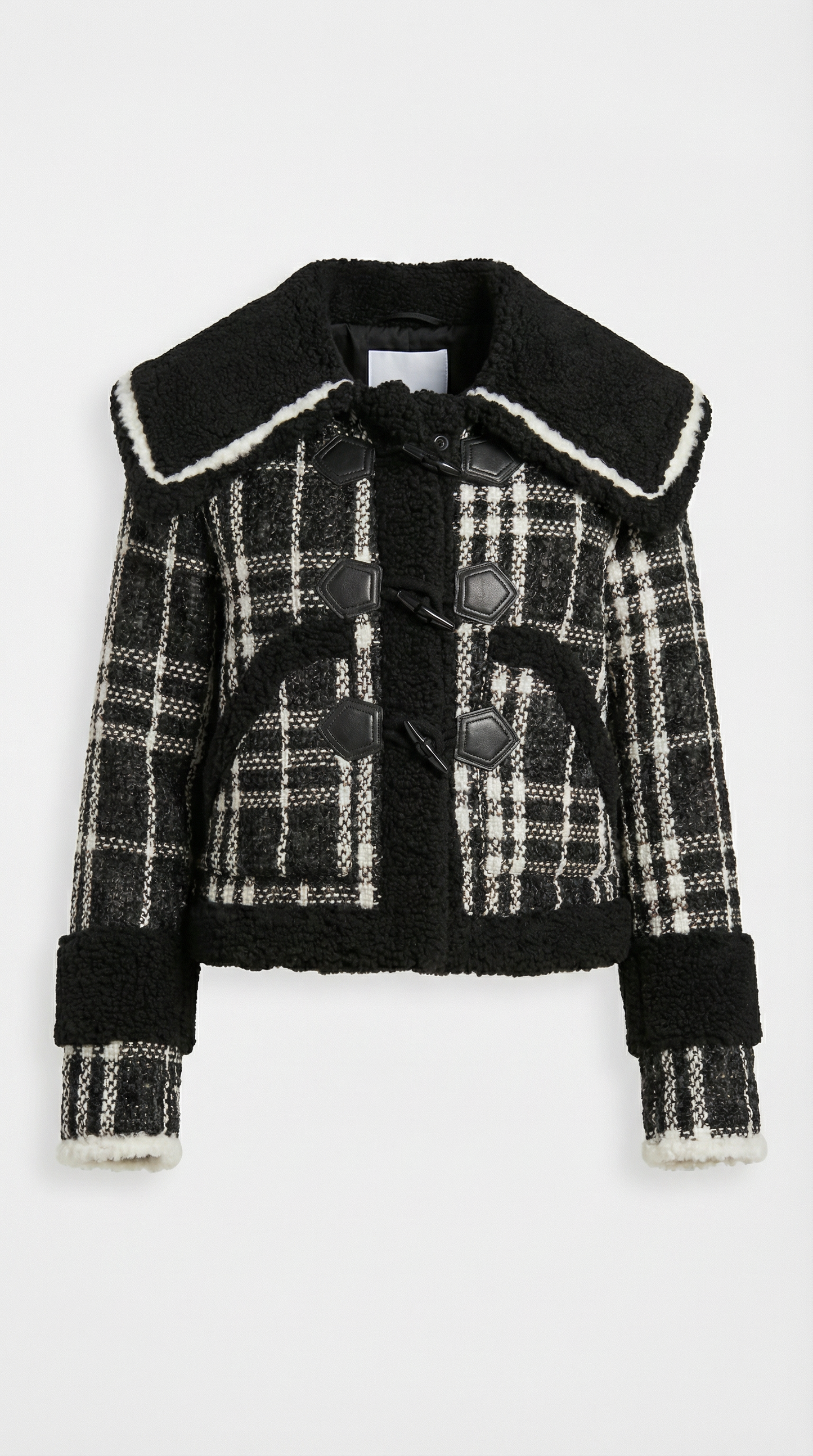 Tweed Jacket with Statement Collar