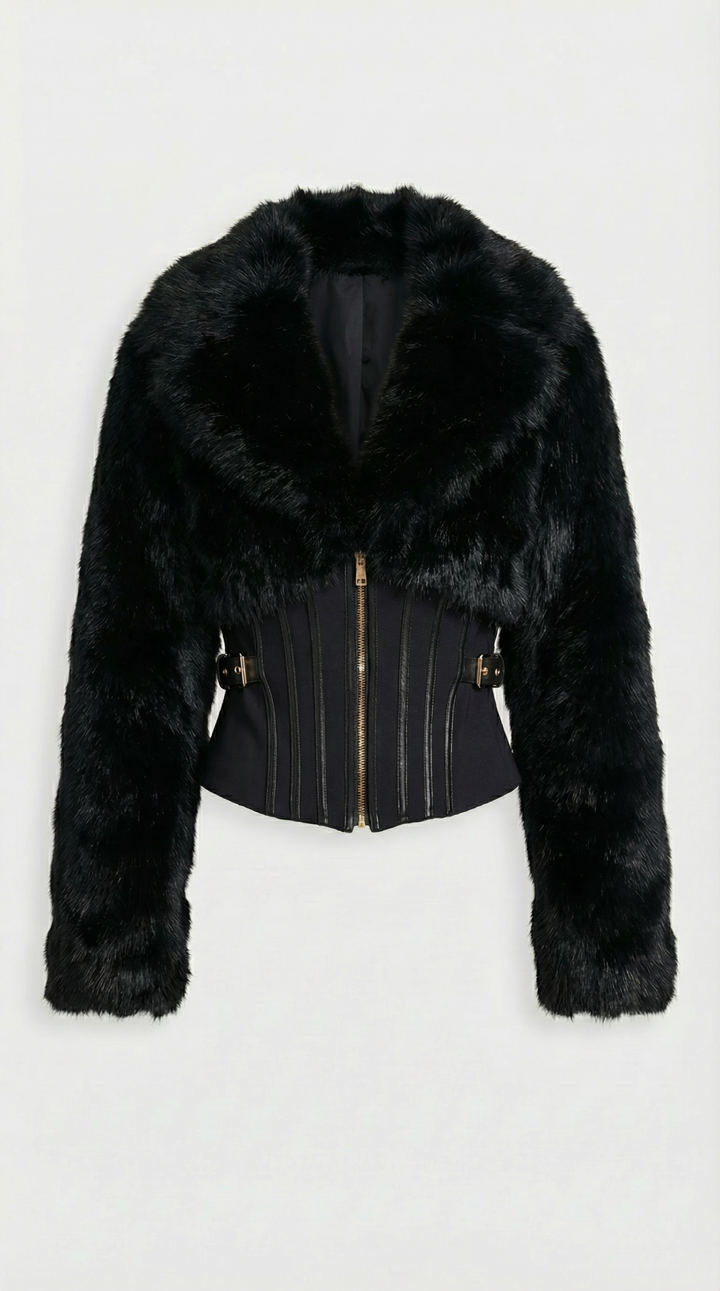 Fusion Long Sleeve Faux Fur Jacket