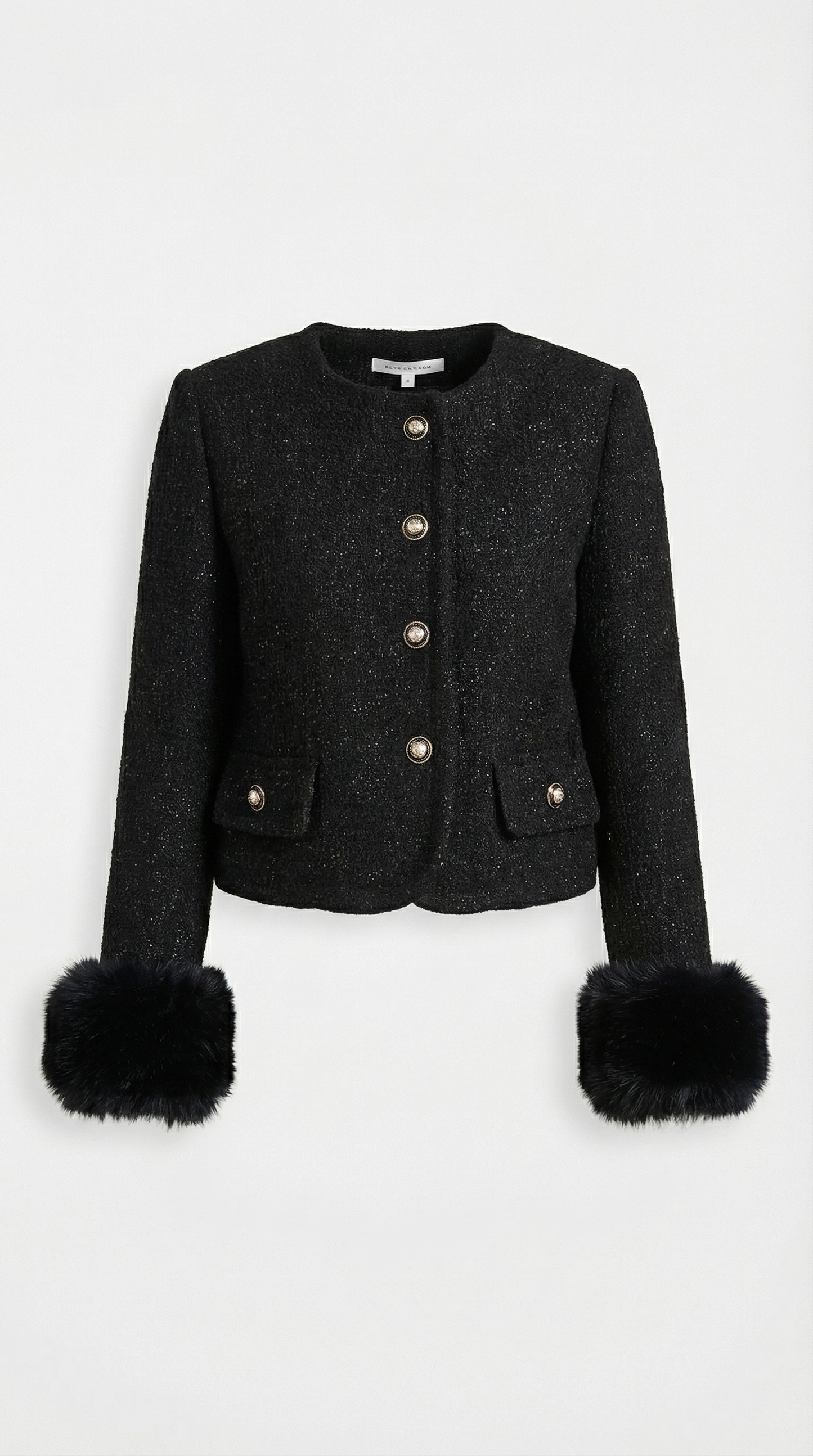 Chic Black Jacket and Half Skirt Ensemble