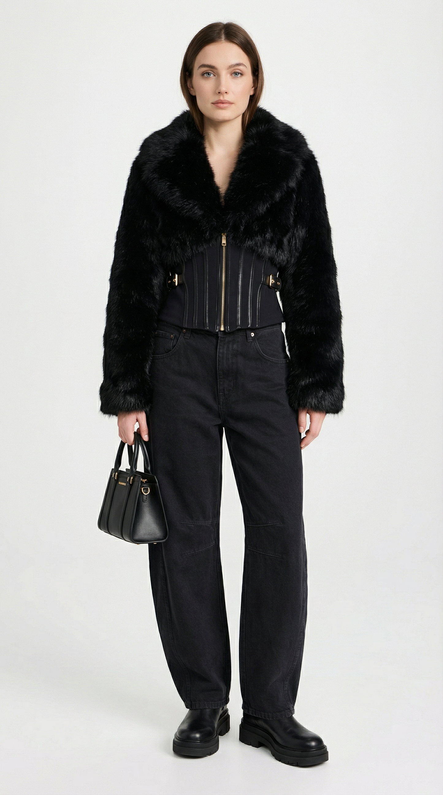 Fusion Long Sleeve Faux Fur Jacket