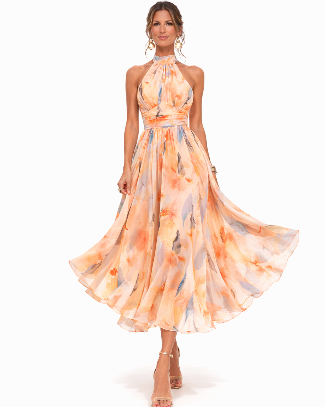 Elegant Halter Dress