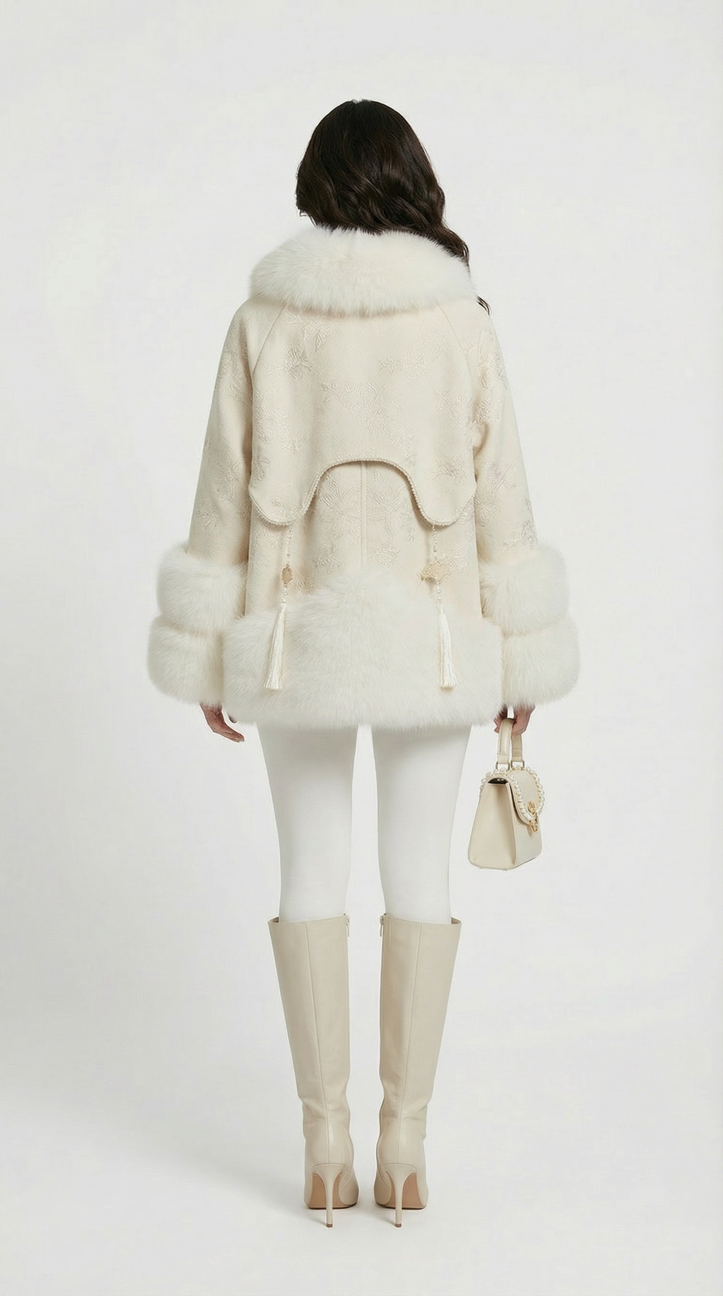 Vegan Fox Fur and Down Insulated Jacket