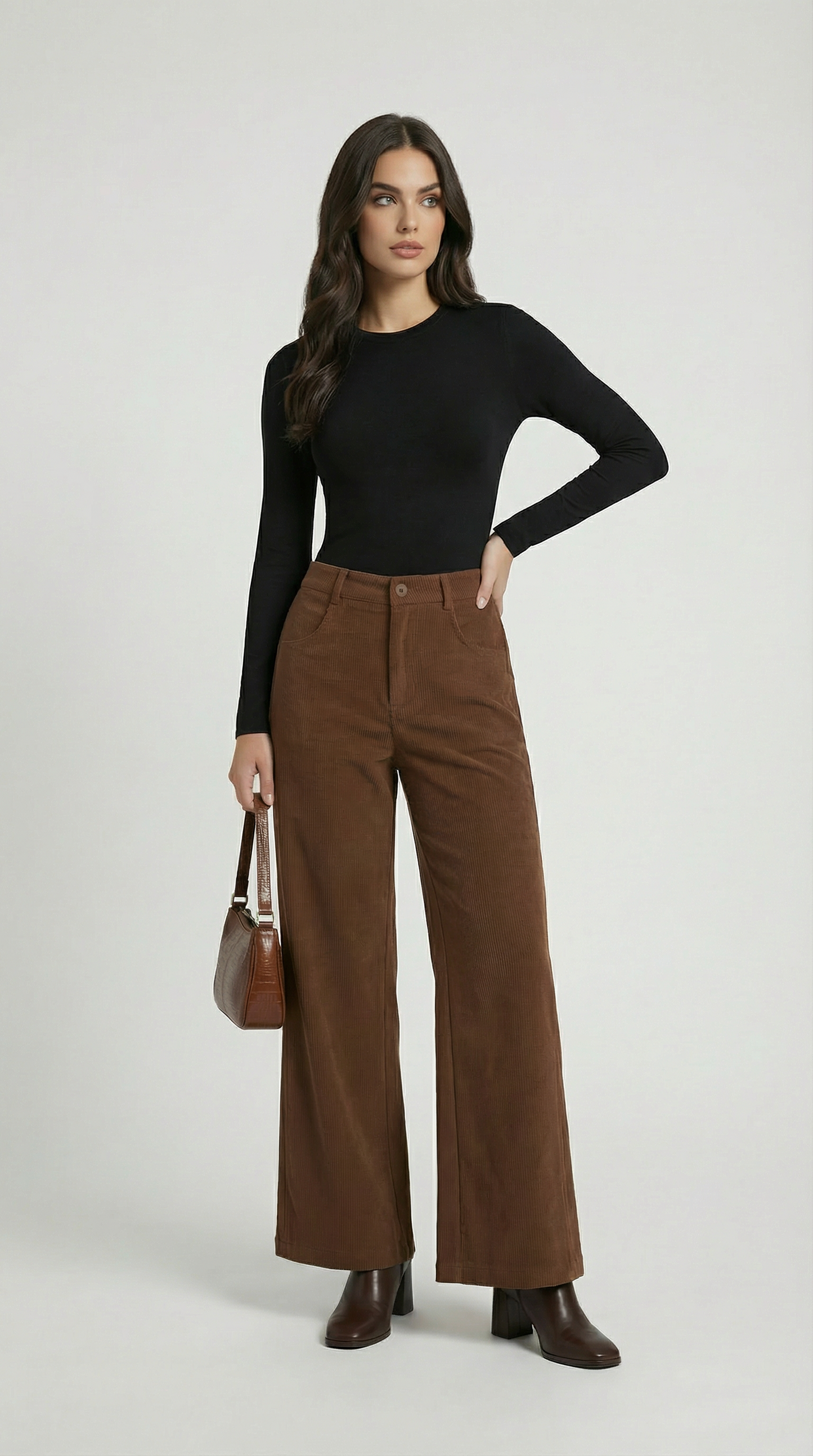 Vintage Relaxed Drape Casual Straight Pants