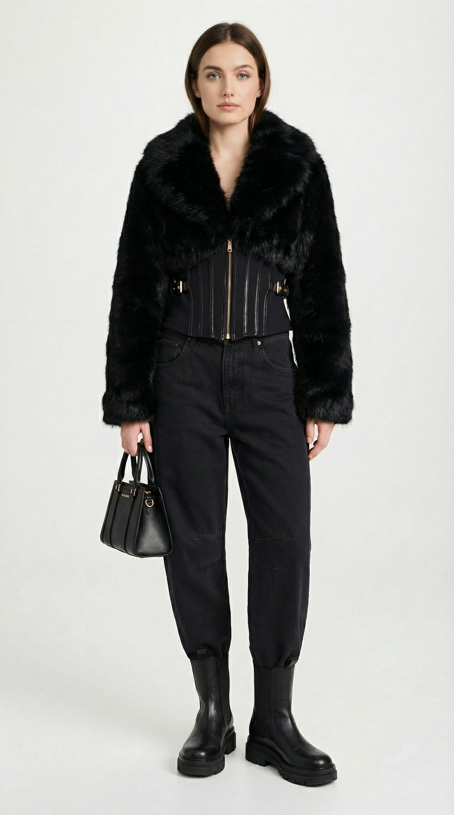 Fusion Long Sleeve Faux Fur Jacket