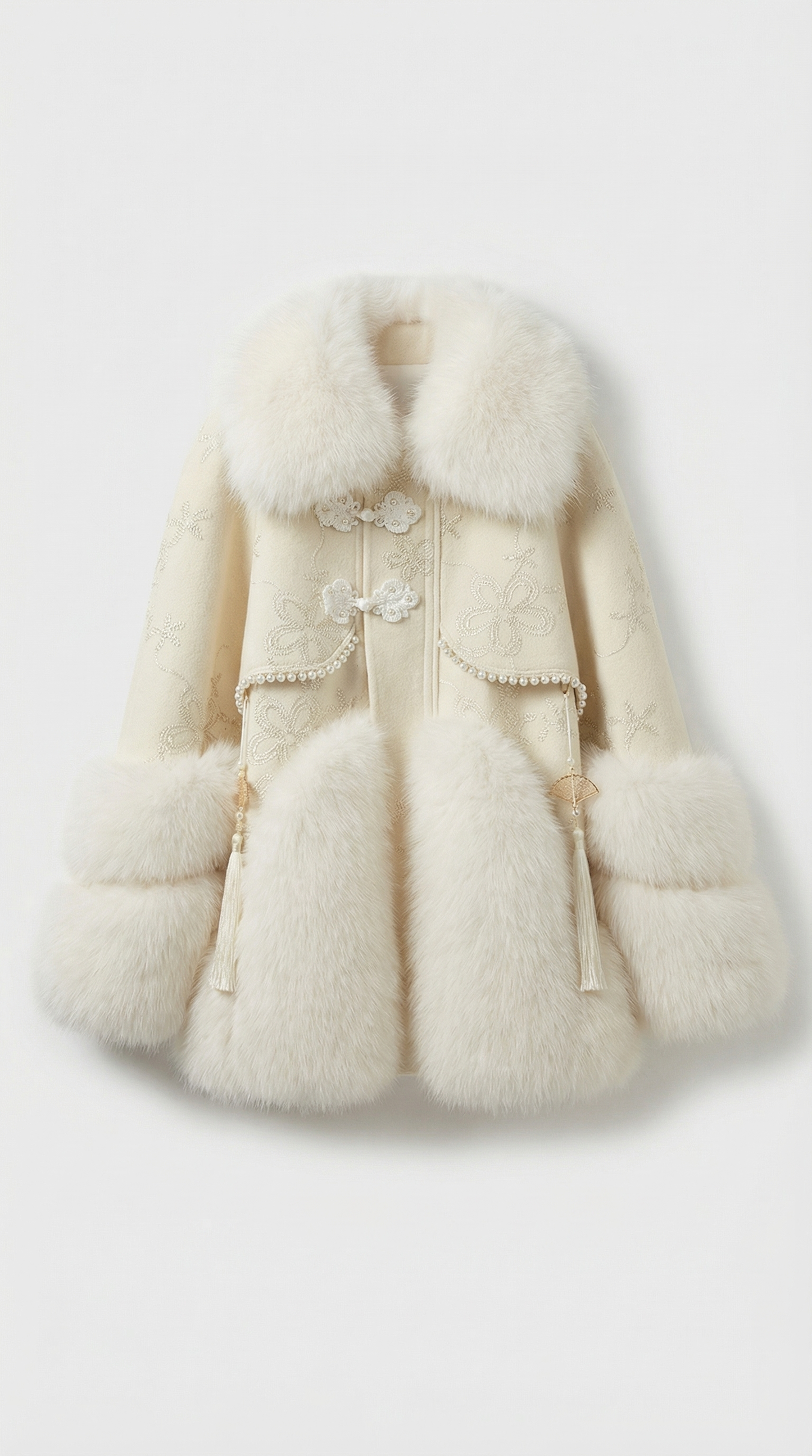 Vegan Fox Fur and Down Insulated Jacket