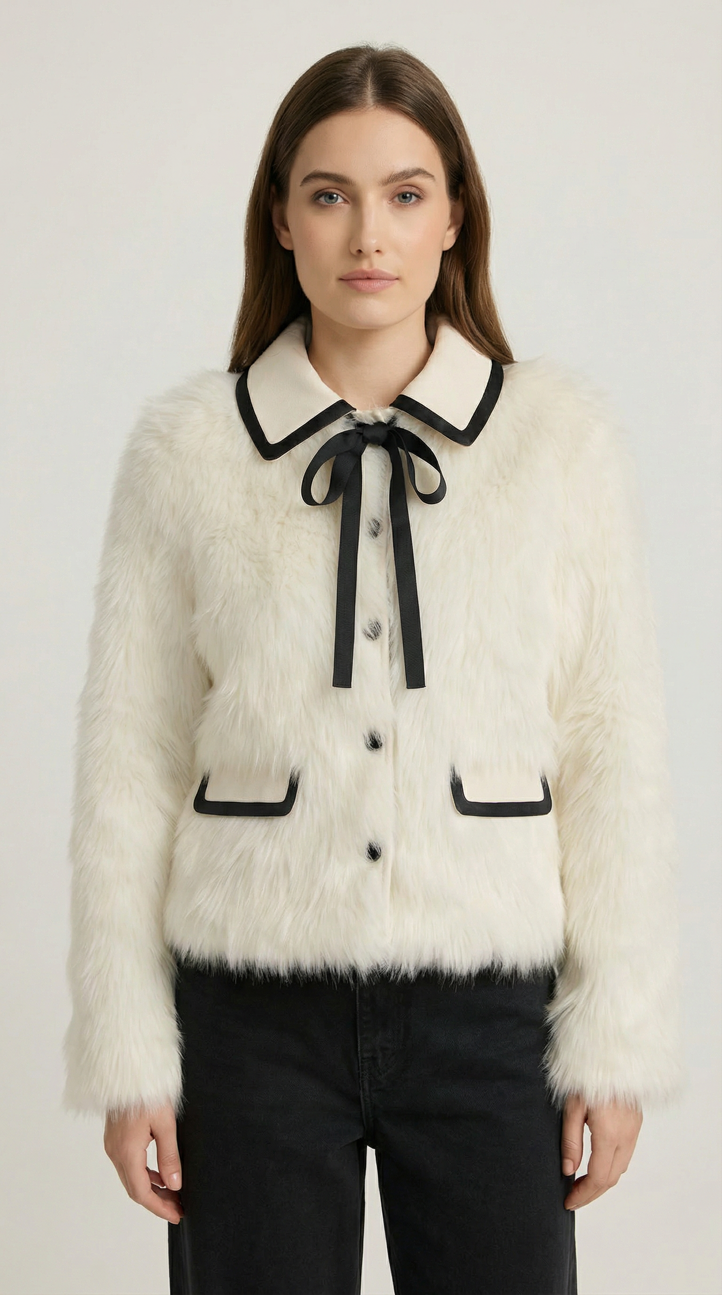 Cozy Loose Fit Faux Fur Jacket