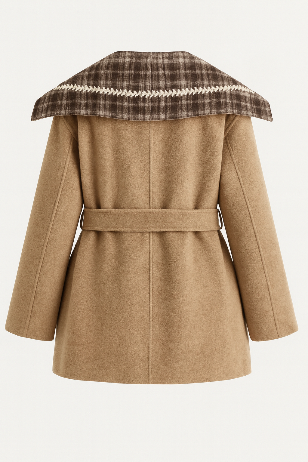 Reversible Tartan Wool Coat - Stylish and Versatile Outerwear