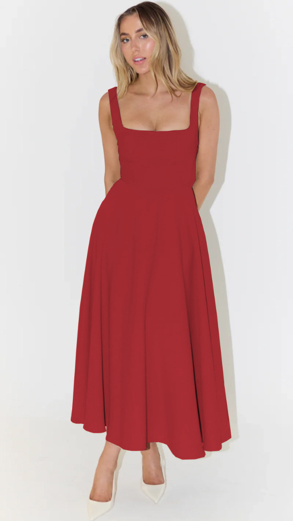 Graceful Midi Dress