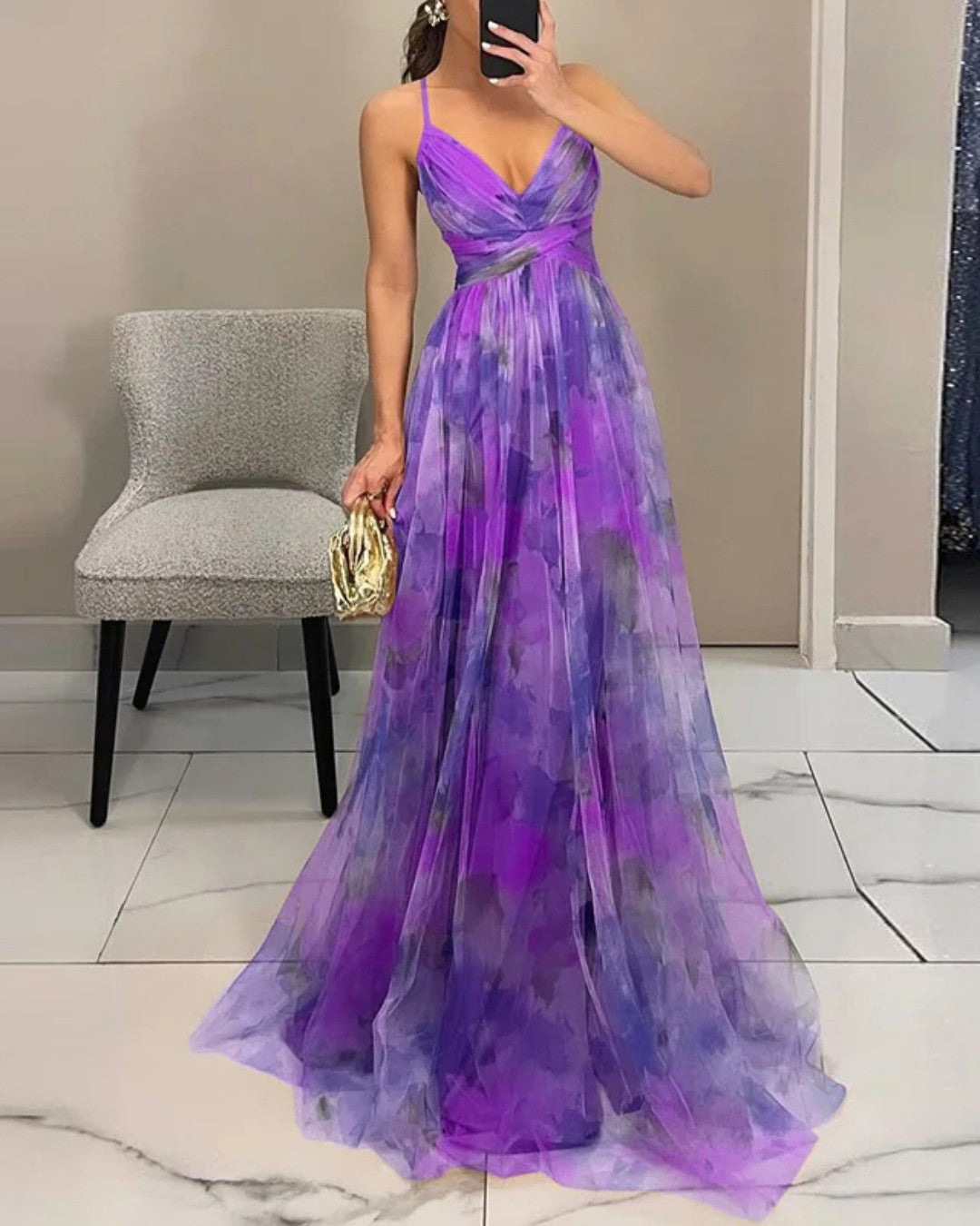 Elegant Floral Maxi Dress