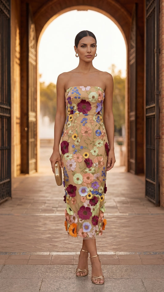 Floral Print A-Line Dress