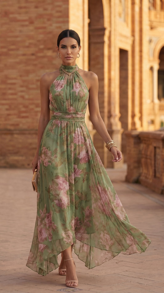 Chic Floral Midi Dress