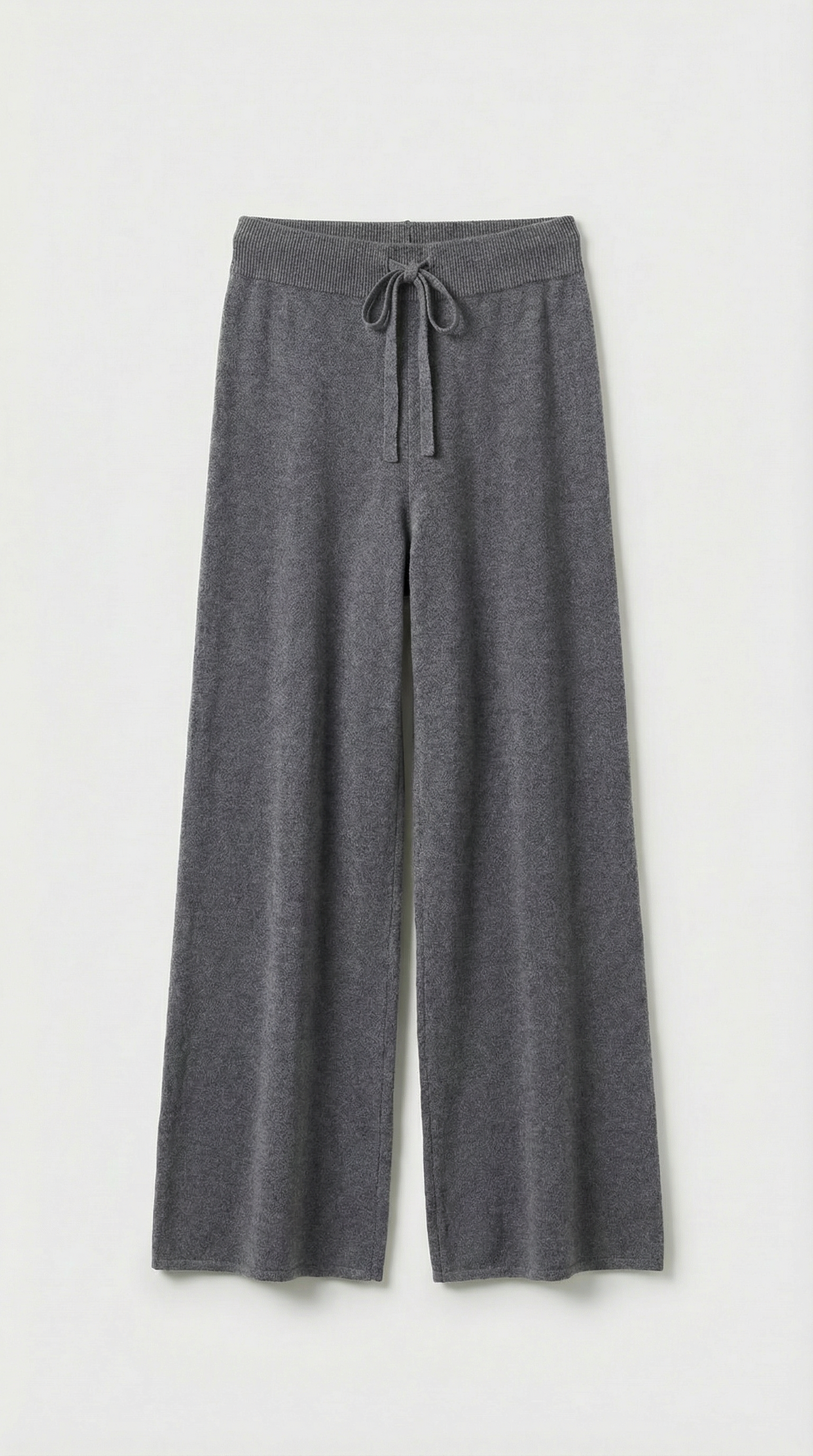 Wool Grey Sweater and Wide Pants Set