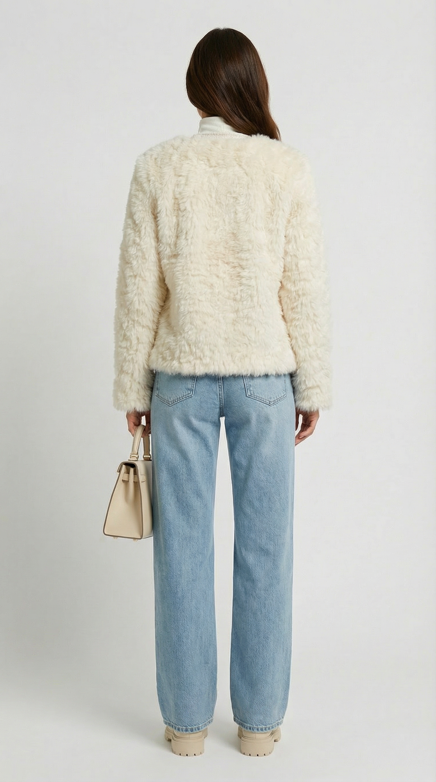 Thickened Vegan Fur Jacket - Luxurious and Sustainable Outerwear
