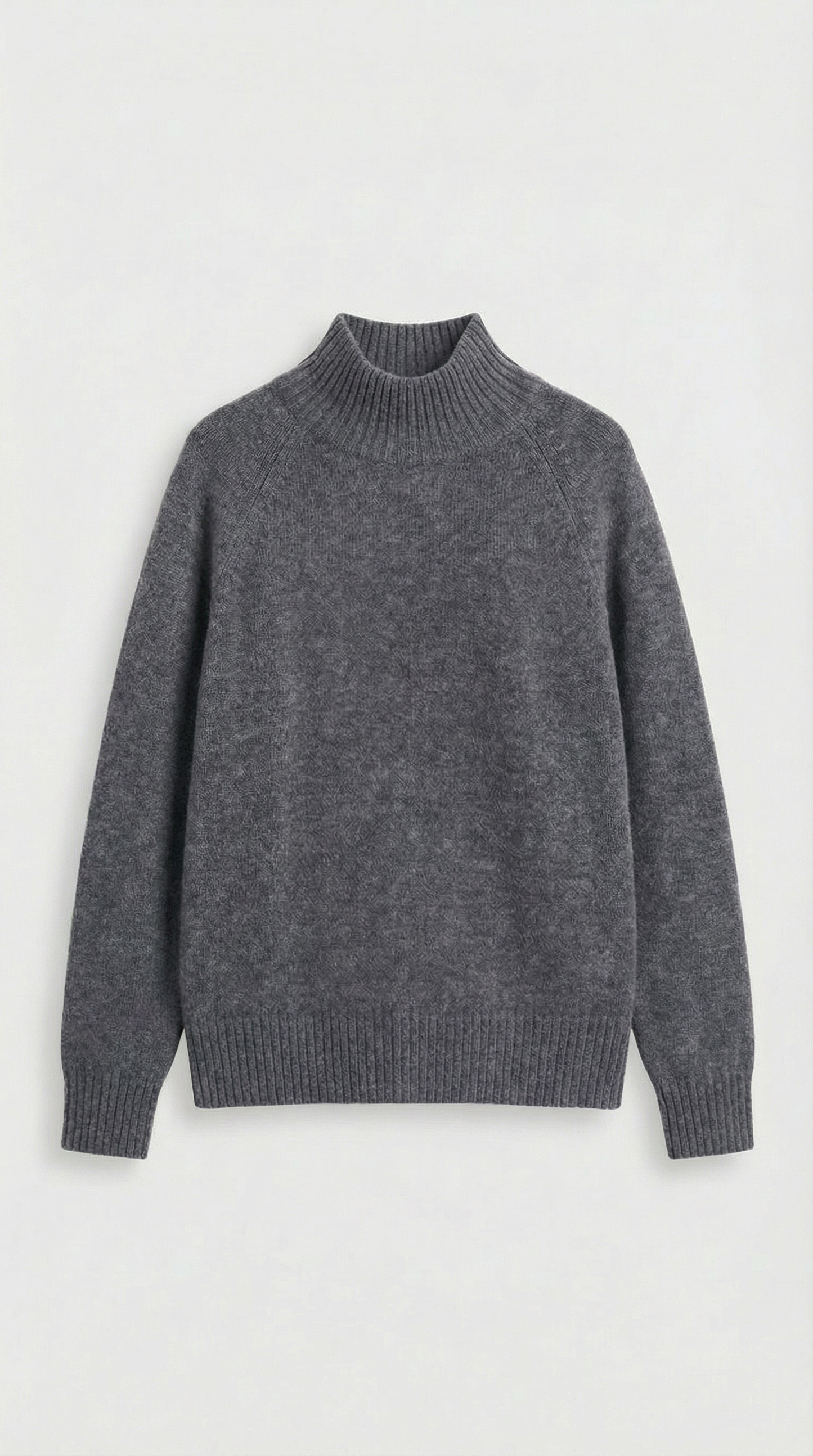 Wool Grey Sweater and Wide Pants Set
