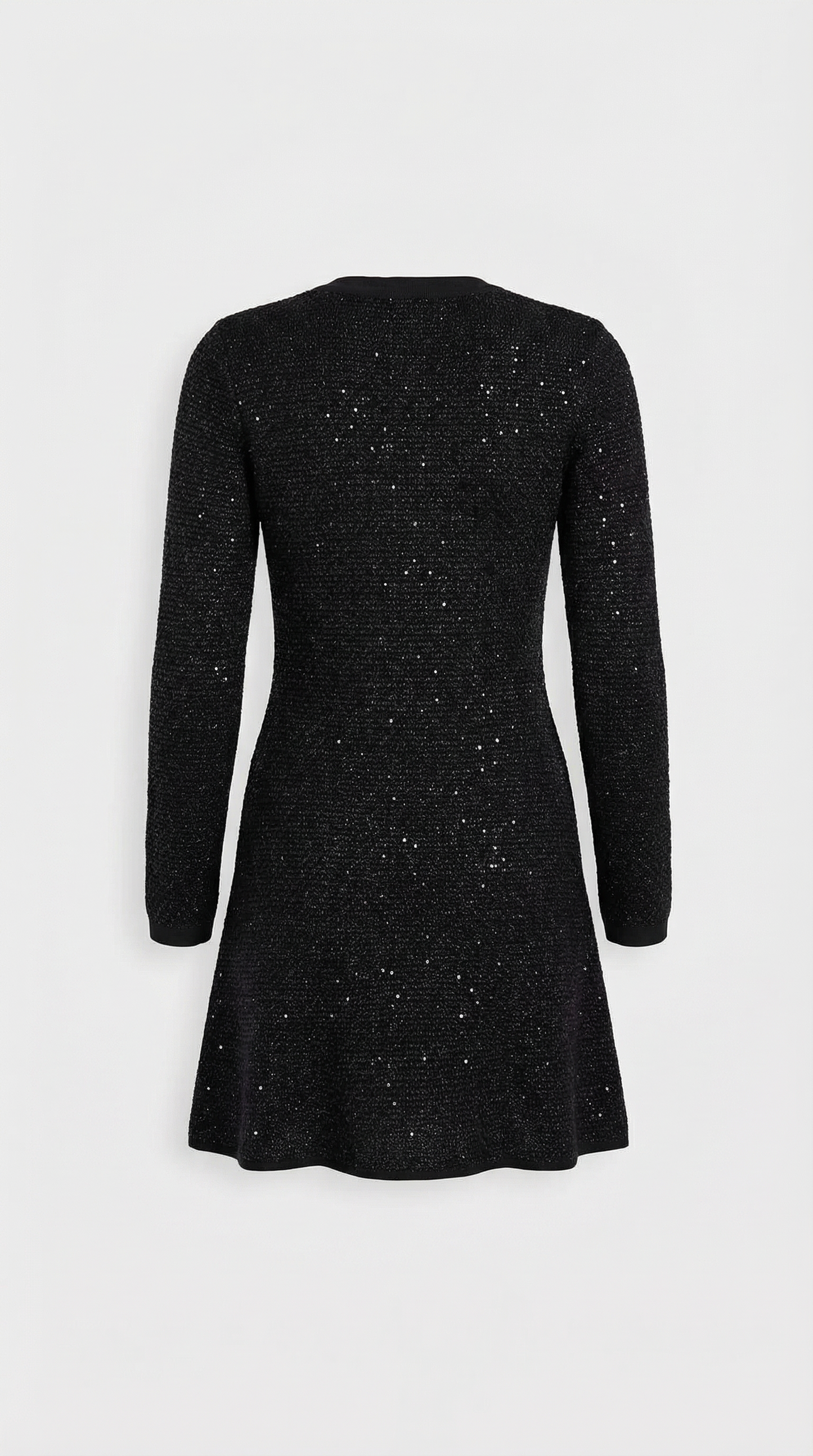 Long Sleeve Slim Fit Short Dress with Elegant Bow Accents