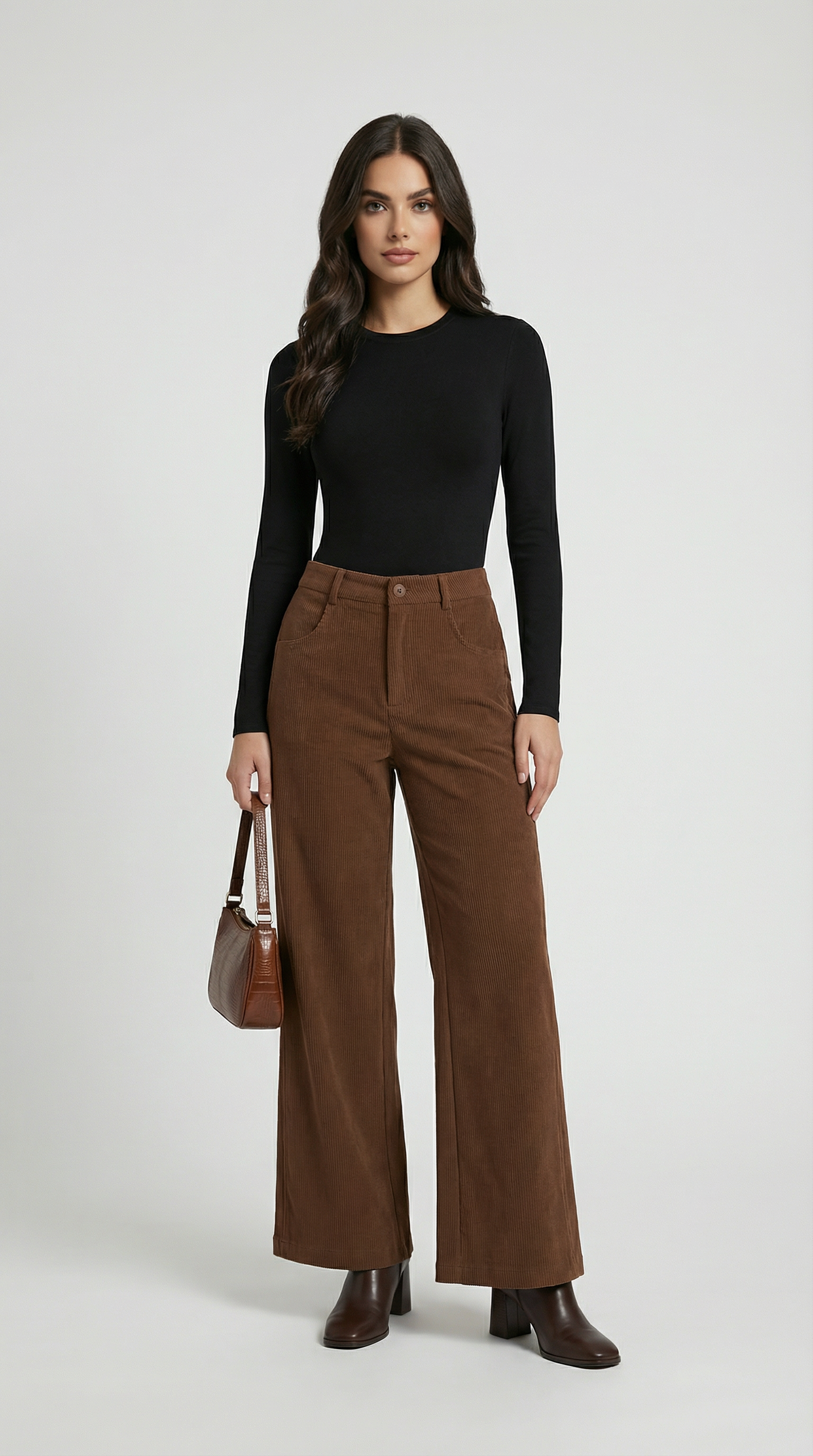 Vintage Relaxed Drape Casual Straight Pants