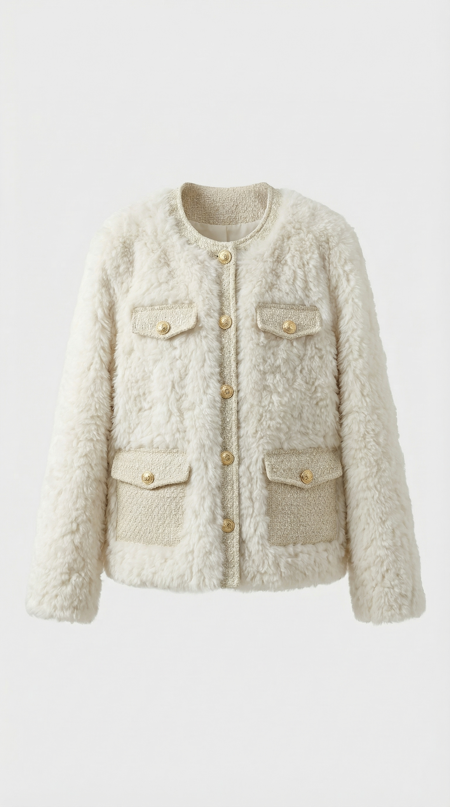 Thickened Vegan Fur Jacket - Luxurious and Sustainable Outerwear