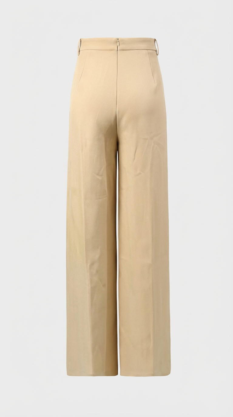 Embroidered Cropped Jacket and High-Waist Trouser Set