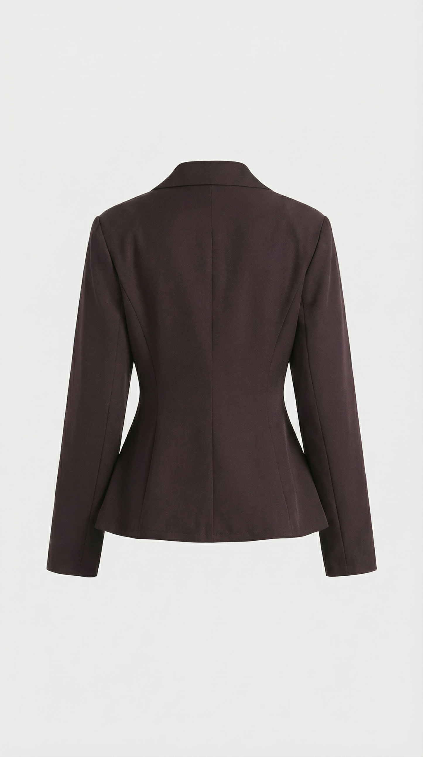 Sculptural V-Neck Blazer and Wide-Leg Trouser Set
