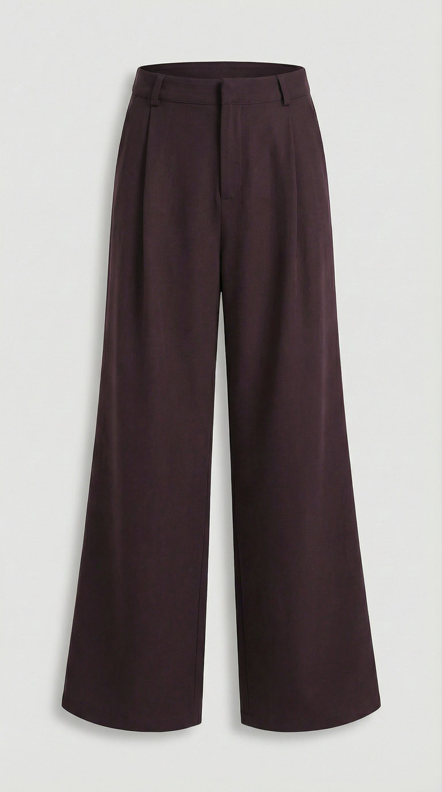 Sculptural V-Neck Blazer and Wide-Leg Trouser Set