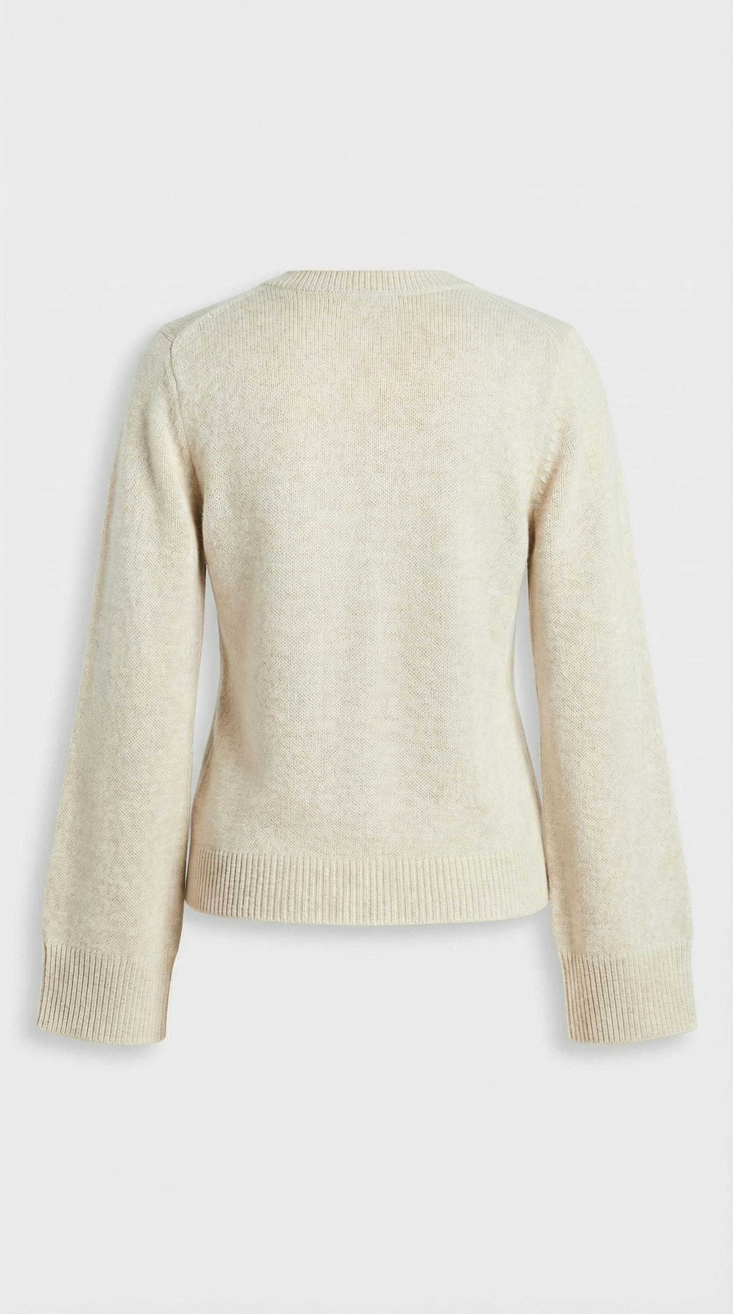 Minimalist Soft-Knit Ivory Cardigan
