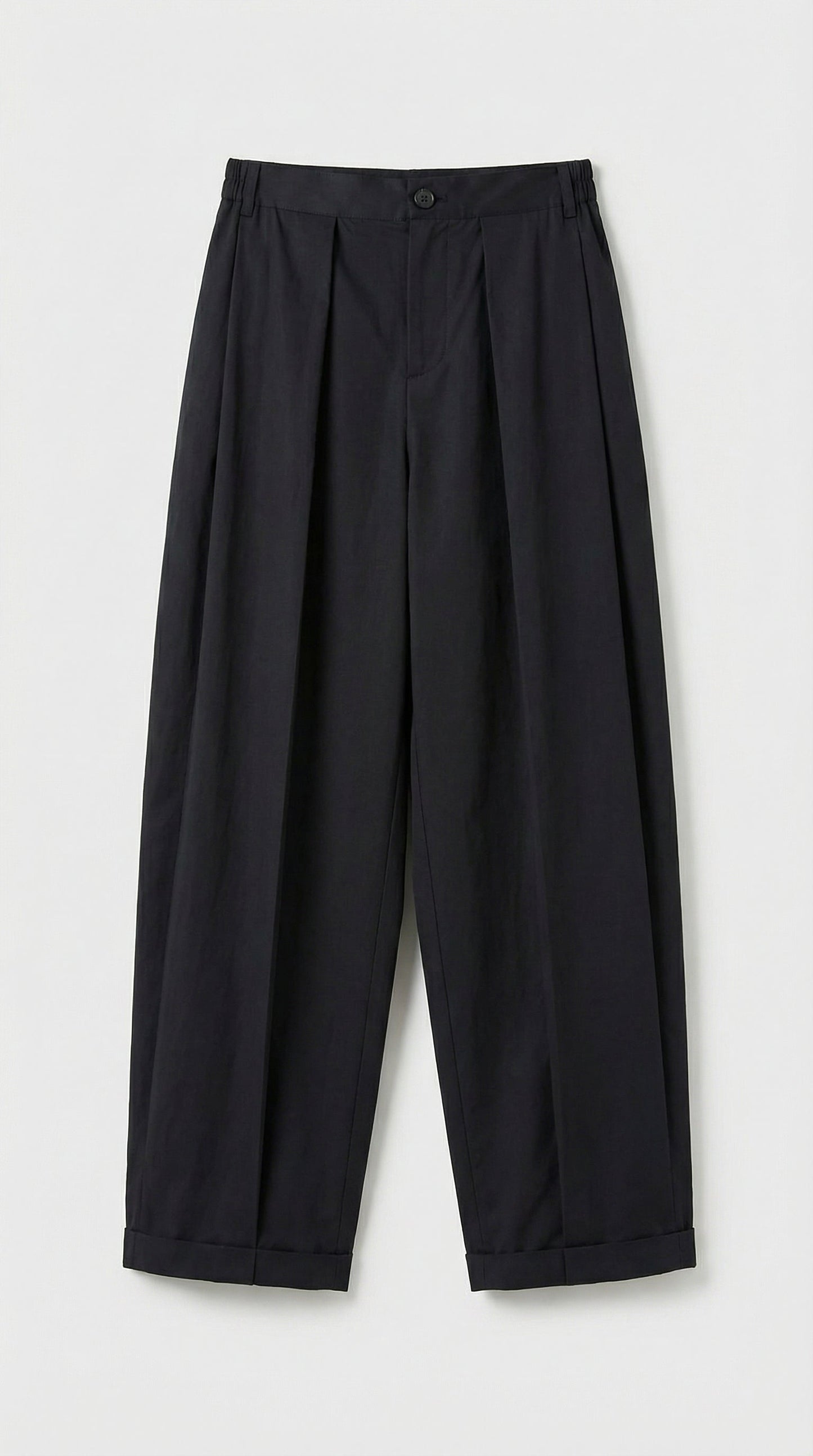 High-Rise Black Flare Pants