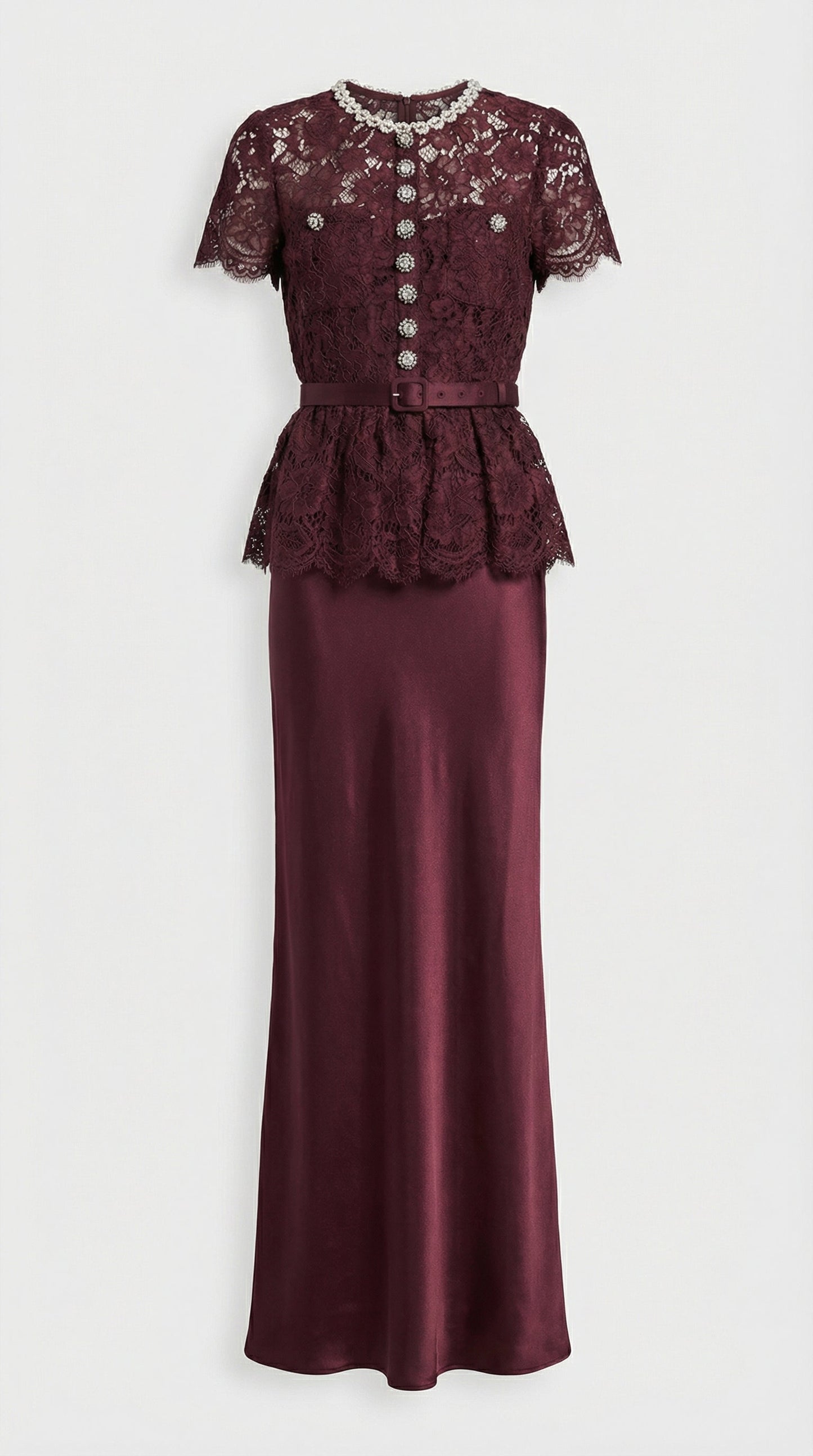 Elegant Royal Beaded Evening Gown