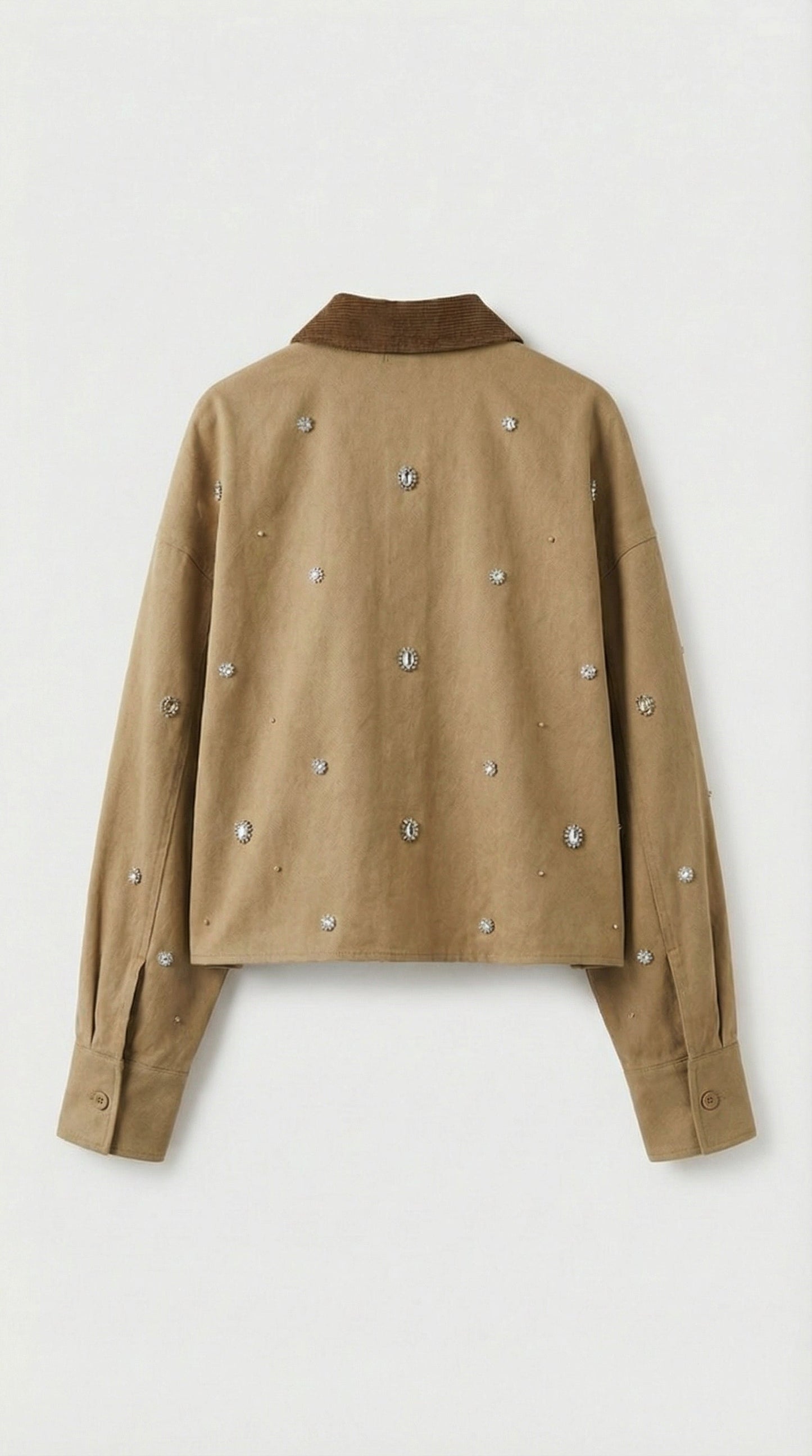 Diamond-Studded Cotton Jacket