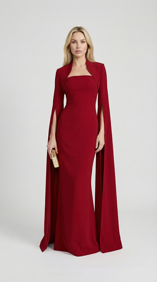 Luxurious Fishtail Evening Gown for Elegant Occasions
