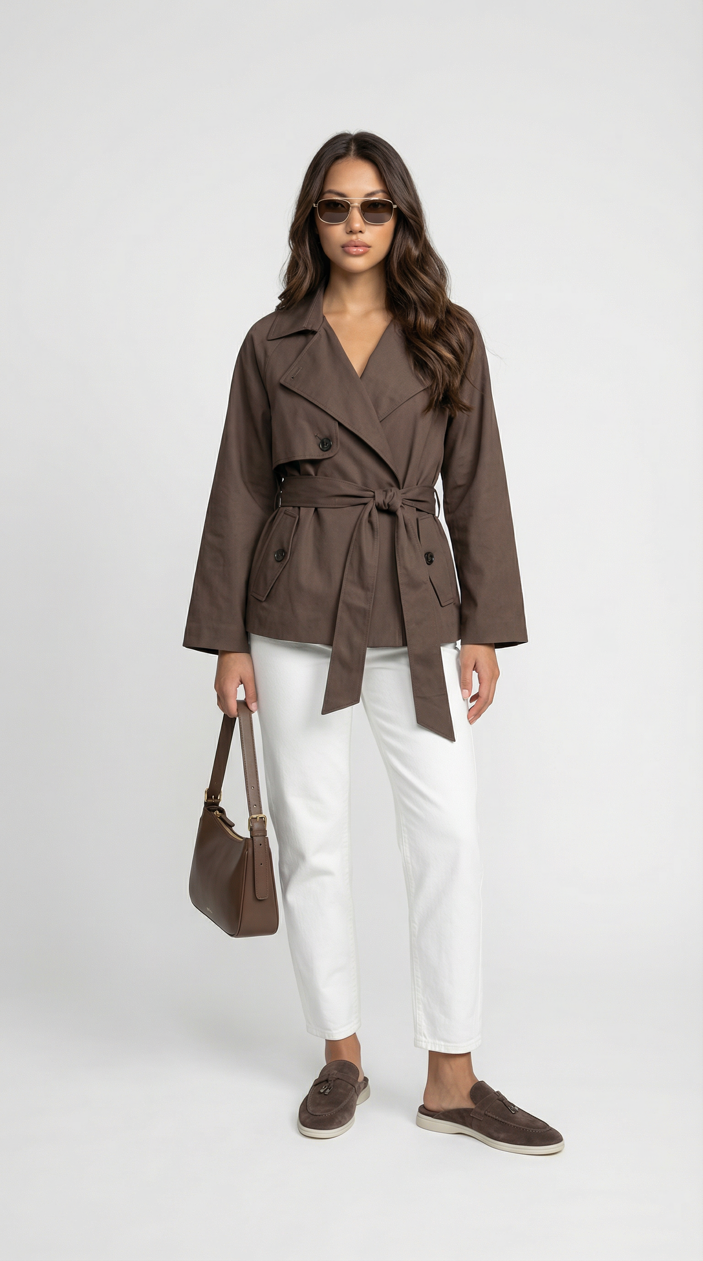 Lace-Up Long Sleeve Jacket in Modern Design