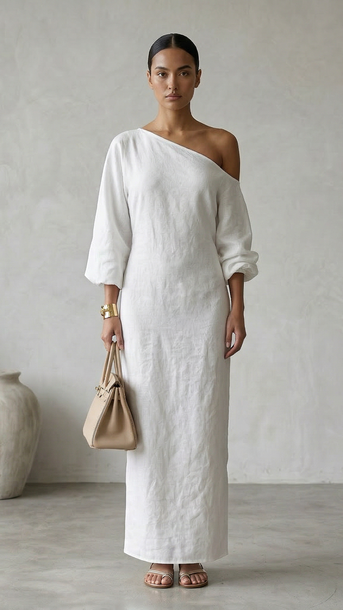 Elegant White Maxi Dress
