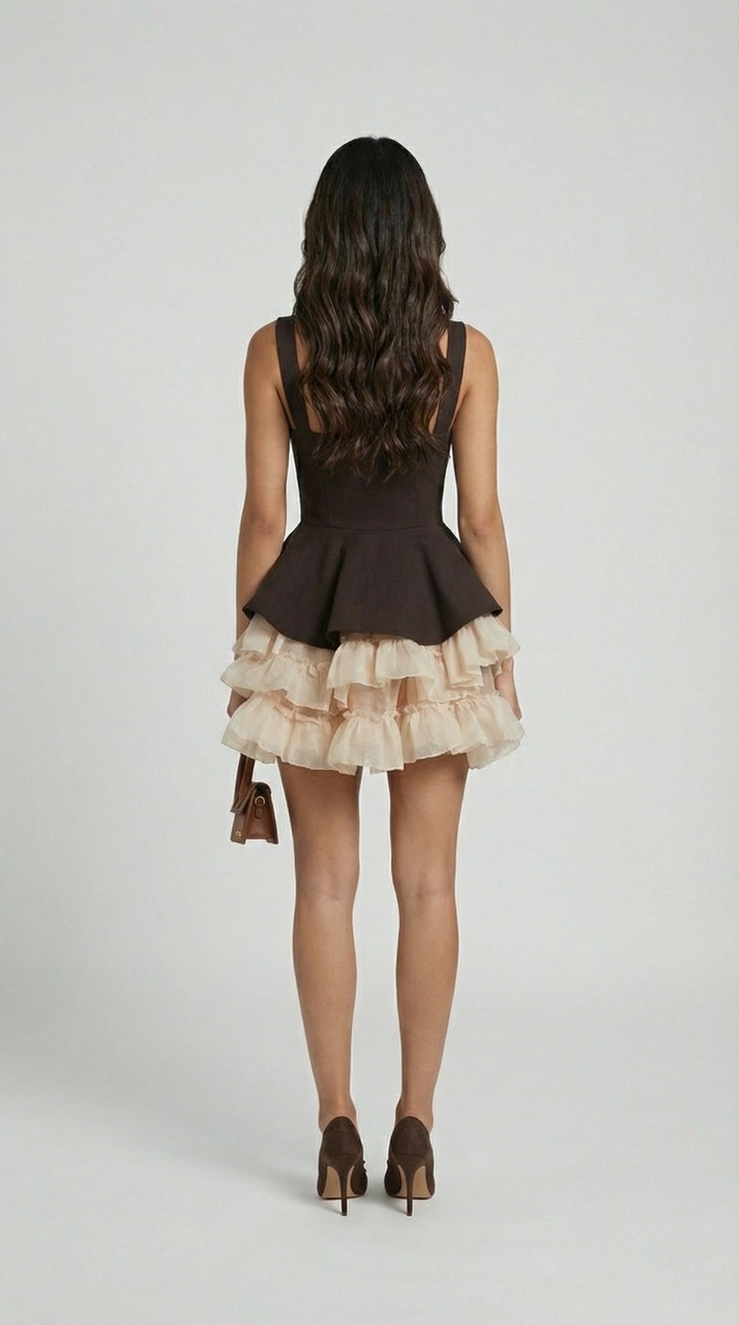 Timeless Contrast Satin Mini Dress