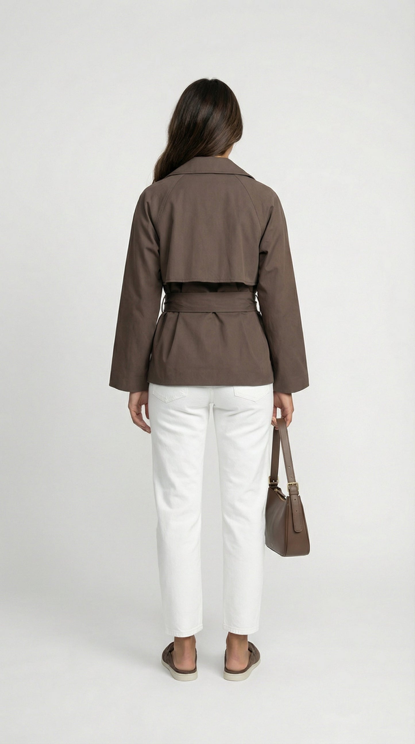 Lace-Up Long Sleeve Jacket in Modern Design