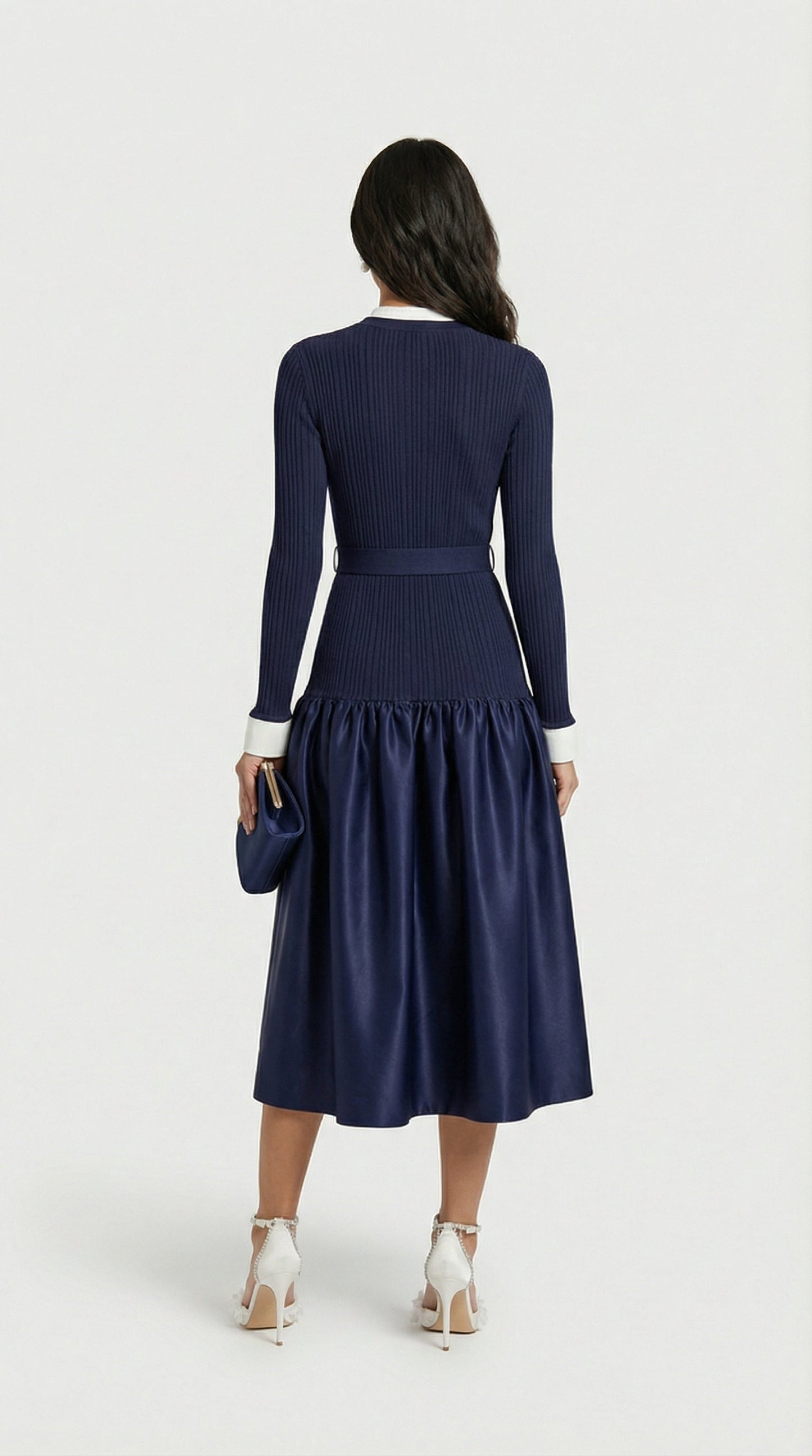 Chic French-Style Spliced Dress