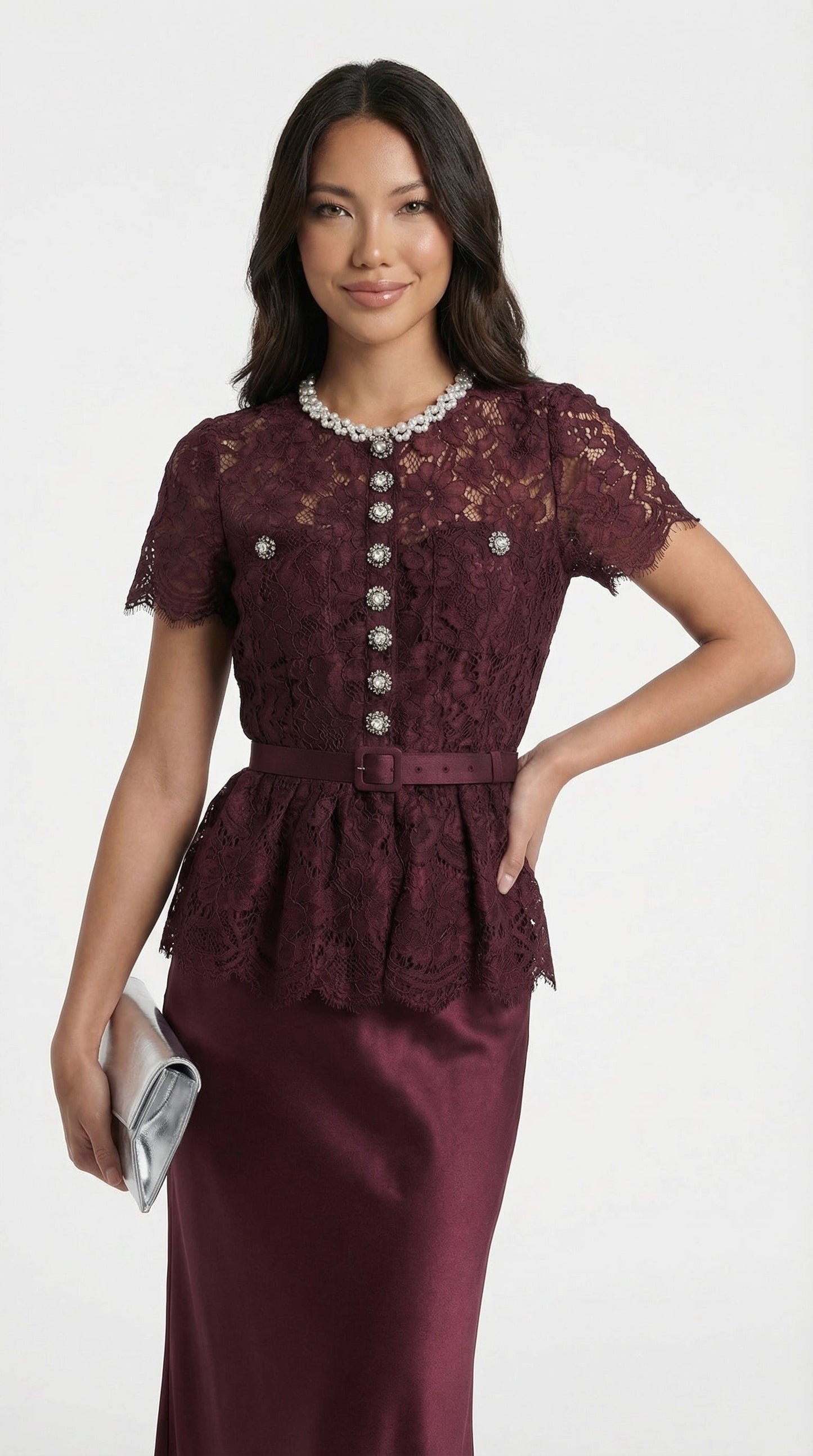 Elegant Royal Beaded Evening Gown