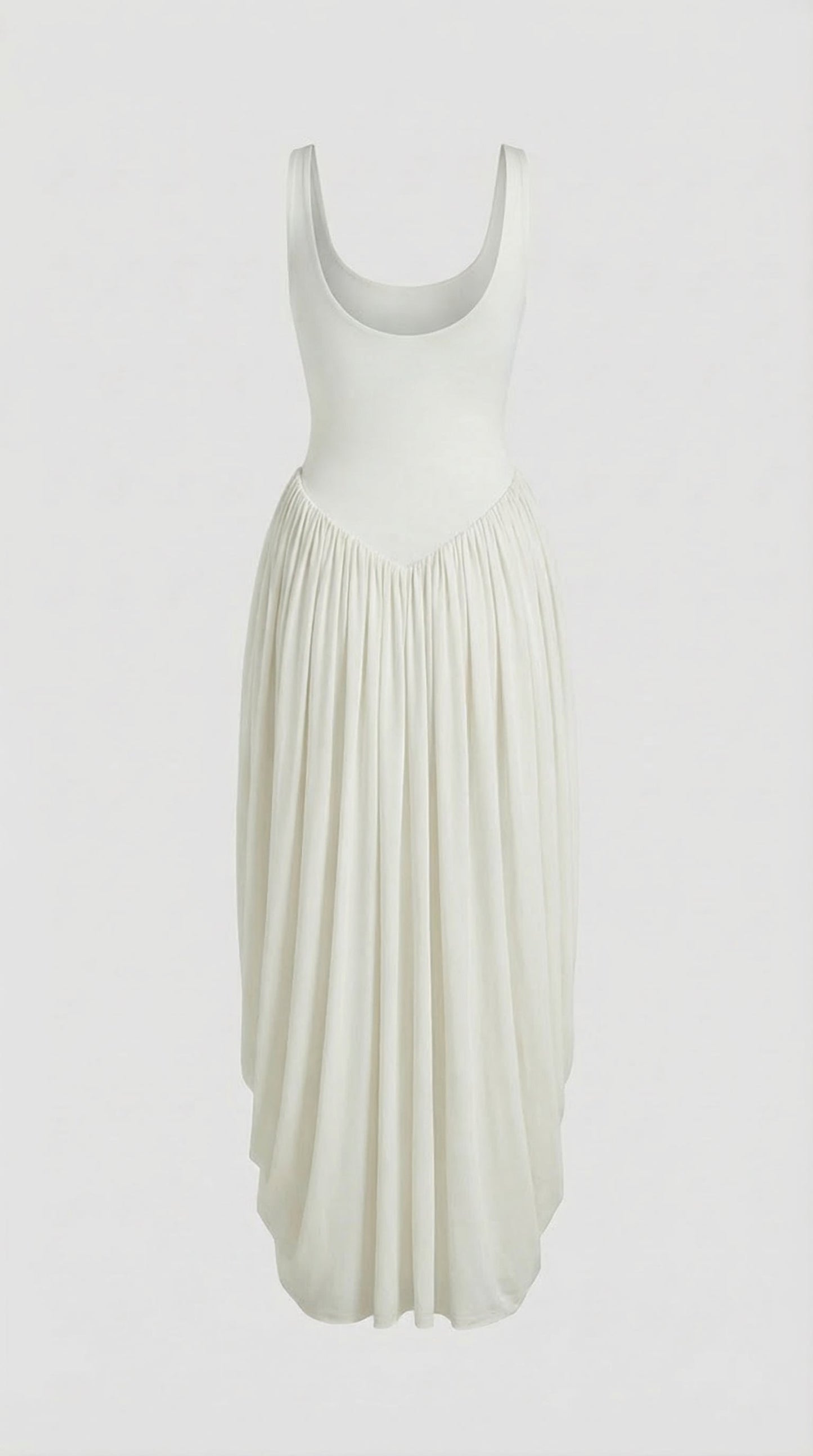 Asymmetric Side-Split Maxi Dress